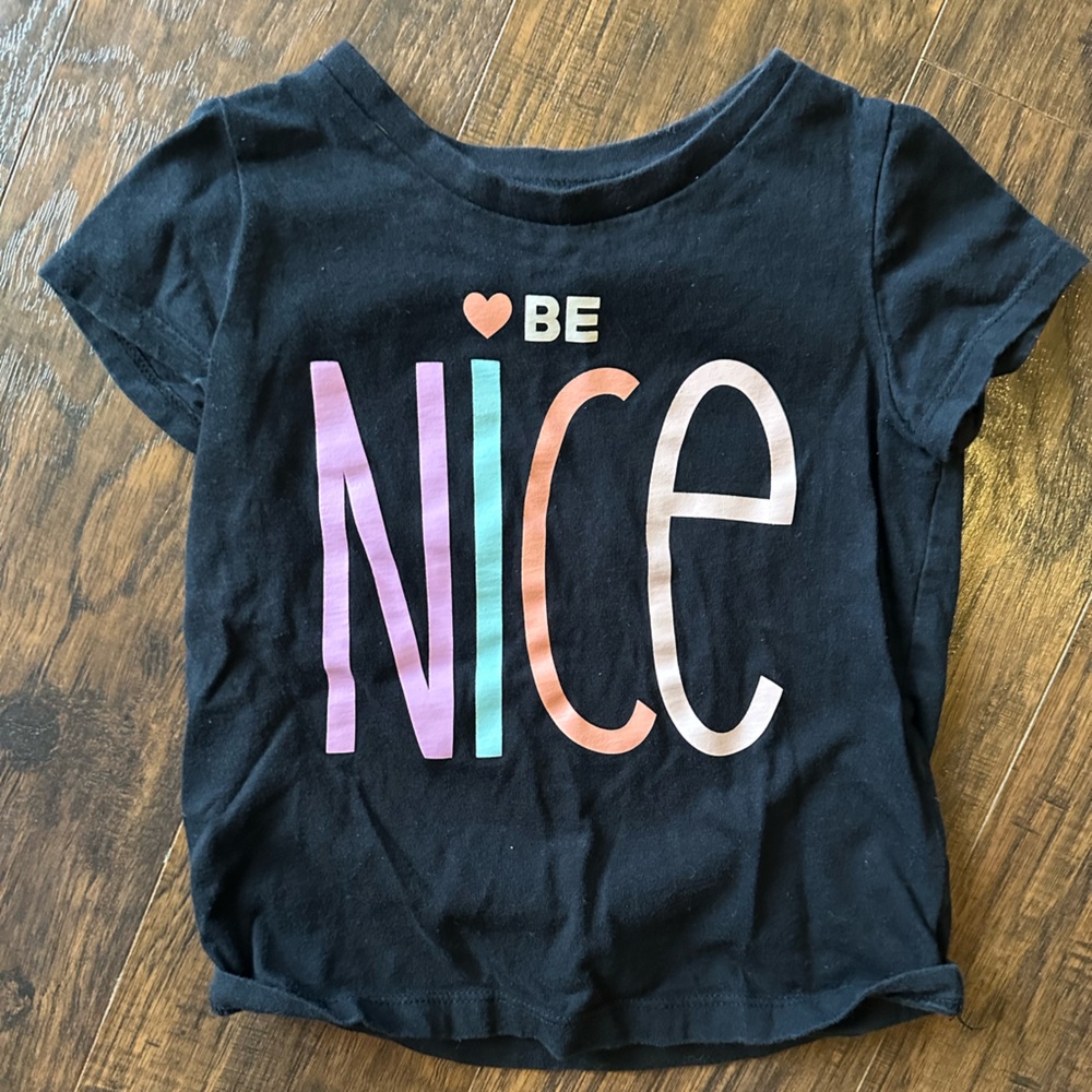 Black Graphic Tee 3T